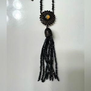 Rarities Black Spinel and Opal Necklace